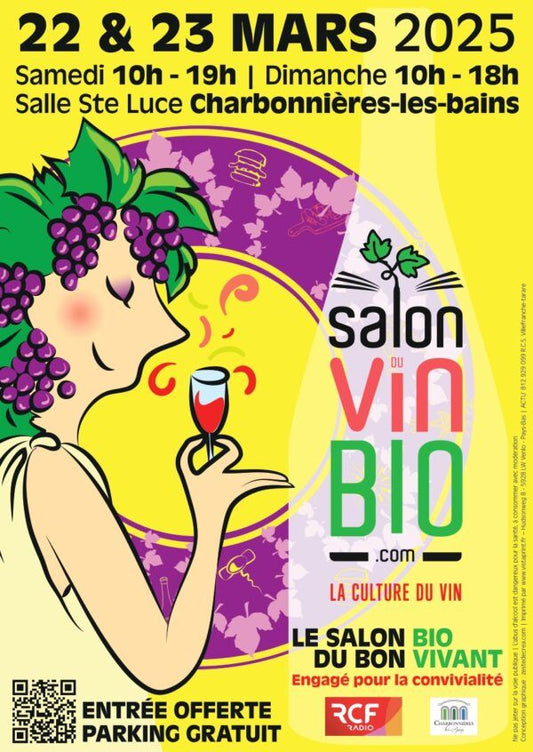 Salon du Vin Bio 2025 - Charbonnières les Bains - 22 & 23 Mars